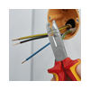 Kábelköpeny eltávolító fogó 61HRC vágás 2,2/3,2mm csupaszolás 0.75-2.5mm körvágó KNIPEX
