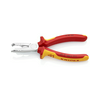 Kábelköpeny eltávolító fogó 61HRC vágás 2,2/3,2mm csupaszolás 0.75-2.5mm körvágó KNIPEX