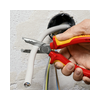 Kábelköpeny eltávolító fogó 61HRC vágás 2,2/3,2mm csupaszolás 0.75-2.5mm körvágó KNIPEX