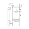 Kábellétra 60mm x 600mm x 3000mm merítetten horganyzott acél FE 600x60x1,5 GC BASOR