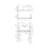 Kábellétra 60mm x 400mm x 6000mm merítetten horganyzott acél LG 640 VS 6 FT OBO-BETTERMANN