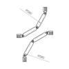 Kábellétra 90°  zsanéros 60mm-ma 600mm x acél szalaghorganyzott LGBV 660 VS FS OBO-BETTERMANN