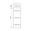Nagyfesztávú kábeltálca fedél nagyfesztávú 300mm-sz 3000mm WDRL 1116 30 DD OBO-BETTERMANN