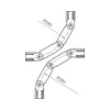 Kábellétra sarokelem emelkedő állítható  zsanéros 110mm-ma 200mm x LGBV 112 VS FS OBO-BETTERMANN