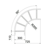 Kábellétra sarokelem vízszintes 90° 110mm-ma 300mm x acél LB 90 1130 R3 FT OBO-BETTERMANN