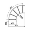 Kábellétra sarokelem vízszintes 90° 110mm-ma 400mm x acél LB 90 1140 R3 FS OBO-BETTERMANN