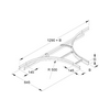 Kábellétra T-idom szimmetrikus leágazás 60mm-ma 500mm x acél szalaghorganyzott KLT 60503 Niedax