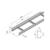 Kábellétra tűzálló E90 60mm x 400mm x 3000mm x szalaghorganyzott acél KOPOS