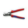 Kábelolló Cu/Al-hoz kettős vágóél mechanikus egykezes 20mm-max. kábelátmérő 70mm2-max. VDE KNIPEX