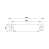 Kábeltálca csuklós emelő/bukóidom 150mm x 60mm-mag. 90° acél RGBEV 615 FT OBO-BETTERMANN