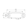 Kábeltálca csuklós emelő/bukóidom 200mm x 110mm-mag. állítható acél RGBEV 1230 FS OBO-BETTERMANN