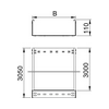 Kábeltálca gyorsösszekötős zárt 3m nemesacél 110mm 100mm x 3050mm MKSMU 110 VA4301 OBO-BETTERMANN