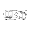 Kábeltálca összekötő csuklós hosszanti 300mm RGV 110 VA4301 OBO-BETTERMANN