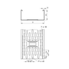 Kábeltálca perforált 3m acél merítetten horganyzott 85mm x 100mm DKS 810 FT OBO-BETTERMANN