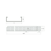 Kábeltálca perforált 3m E90 acél merítetten horganyzott 60mm x 150mm x 3000mm KOPOS