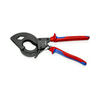 Kábelvágó racsnis mechanikus racsnis 60mm-max. kábelátmérő 600mm2-max. 320mm-hossz KNIPEX