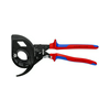 Kábelvágó racsnis mechanikus racsnis 60mm-max. kábelátmérő 600mm2-max. 320mm-hossz KNIPEX