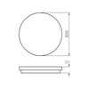 LED UFO lámpatest védett 3CCT falonkívüli 1x 24-30W 220-240V AC 3050lm BENO 24-30W CCT-O G KANLUX