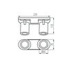Kanlux 38965 LAURIN EL-2I W-G GU10 fehér/arany spot 2*GU10 IP20