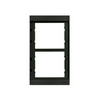Kaputábla díszkeret sülllyesztett/falonkívüli UV-álló 2-es beépíthető műanyag fekete Alpha URMET