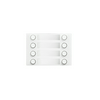 Kaputábla nyomógomb modul 2Voice 2x4-gombos 8-egység falonkívüli műanyag fehér Alpha URMET