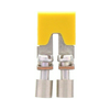 Keresztösszekötő 4mm2 sorkapocshoz (RK2,5-4,KBL2,5-4) 2P szigetelt sárga QI 2 YE CONTA-CLIP