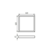 LED panel kiemelőkeret fehér acél 600mm 600mm x 65mm x ADTR-H 6060 W KANLUX