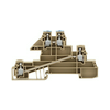 Kétszintes sorkapocs 2,5mm2 TS35 24A 400V csavaros bézs DLIS2,5L/N CONTA-CLIP