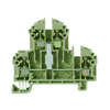 Kétszintes sorkapocs 2,5mm2 TS35 24A 500V csavaros bézs RKD2,5/35SV CONTA-CLIP