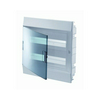 Kiselosztó PE/N-sínnel műanyag 2x 12M süllyesztett fehér IP41 átlátszó ajtó Mistral 41A12X22A ABB