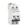Kismegszakító 2P 2A C-jelleg 400V AC/DC 15kA/60898 100kA/60947 Acti9 iC60L Schneider