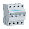 Kismegszakító 4P 25A B-jelleg 400V AC 6kA/60898 4M MB Hager