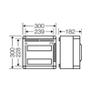 Kismegszakítós szekrény 2x12modul IP65  Mi 1220 Hensel