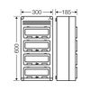 Kismegszakítós szekrény 4x12modul csapófedéllel IP65  Mi 1444 Hensel