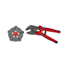 Krimp fogó saruhoz/érvéghüvelyhez 0.5-6mm2 ovális-présforma mechanikus MultiCrimp KNIPEX