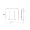 KNX jelenlétérzékelő folyosó álmennyezetbe BT MESH KNX 360° 12m-előre(/hátra) 1.5m-oldalra fehér süllyesztett Hallway KNX STEINEL