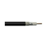 Koax kábel RG-6 75Ohm 1.02mm Fe-Cu tömör-belső vezető 0.12mm Al fekete PVC-köpeny RG-6 100m