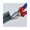 Kombinált fogó 60HRC max.d12/3,4/2,2mm-vágás piros-kék polírozott 180mm KNIPEX