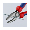 Kombinált fogó 60HRC max.d12/3,4/2,2mm-vágás piros-kék polírozott 180mm KNIPEX
