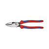 Kombinált fogó erő 62 HRC max.4,6/3mm-vágás piros-kék polírozott 240mm Lineman´s Pliers KNIPEX