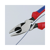 Kombinált fogó erő 62 HRC max.4,6/3mm-vágás piros-kék polírozott 240mm Lineman´s Pliers KNIPEX