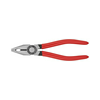 Kombinált fogó 60HRC max.d12/3,4/2,2mm-vágás piros 180mm KNIPEX