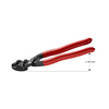 Csapszegvágó 64HRC max.d5,2mm karcsú kompakt piros 200mm-hossz CoBolt KNIPEX