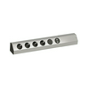Konyhai dugaljsáv sarokba +USB 1.5mm2 2m 4x2P+E/230V 16A alumínium IP20 Casia Bachmann