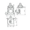 Korckapocs könyök kapocsbakkal  FK KB 6.10 KBF0.7 8 W V2A DEHN