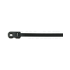 Kötegelő 160mm x 4.8mm fekete műanyag belsőfogas 36mm-max.kötegátmérő TRACON