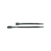 Kötegelő nylon 6.6 kettős zárású 180mm x 9mm fekete műanyag külsőfogas 45mm-max.kötegátmérő Haupa