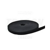 Kötegelő PE 25mm x 20mm fekete műanyag nyitható tépőzár szalag TRACON