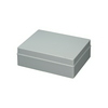 Kötődoboz zárt IK08 műanyag 380mmx300mmx120mm IP56 szürke teli fedél ElettroCanali