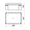 Kötődoboz átlátszó 202mm x 126mm x 286mm IP67 X25C R LGR-TR OBO-BETTERMANN